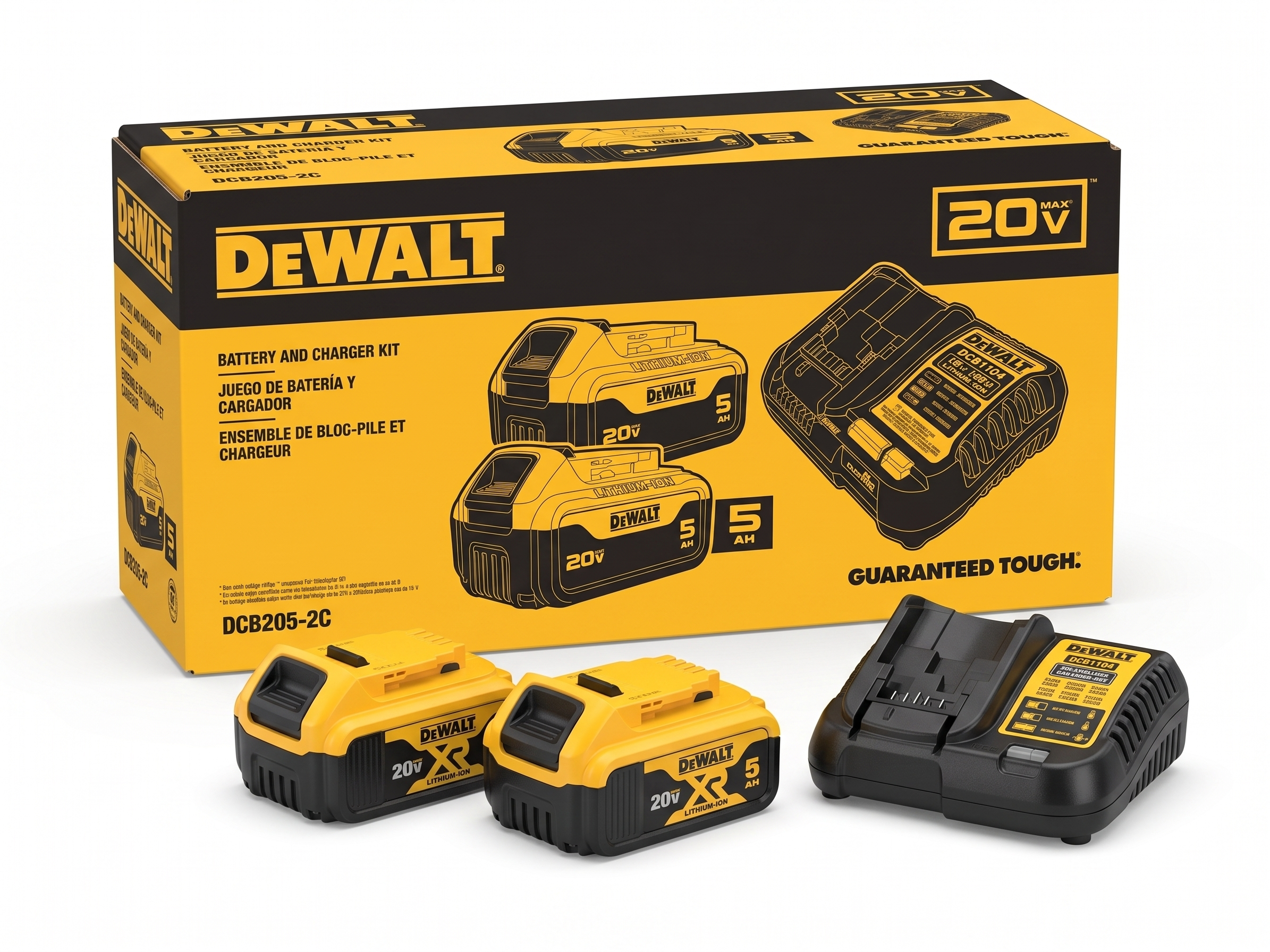 Dewalt 20vMAX 5ah (2 pack) + Charger