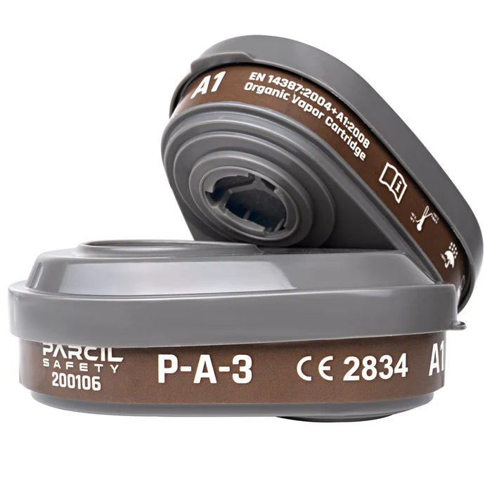 P-A-3 Bayonet Cartridge with A1 Organic Vapor (OV). Fits PD-101 full Face Mask