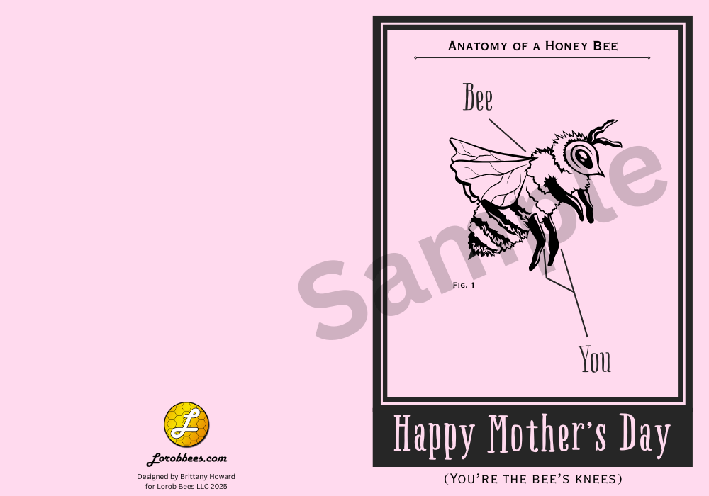 Printable Mother's Day Card - Bee Edition