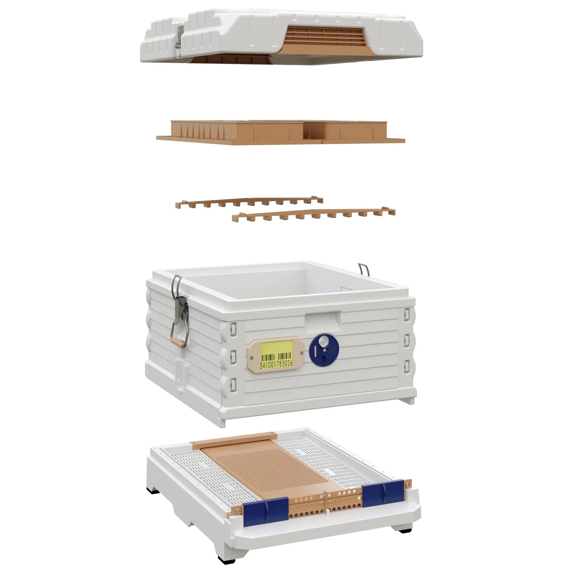 Ergo PLUS White Single Brood Box Beehive Set Apimaye-USA