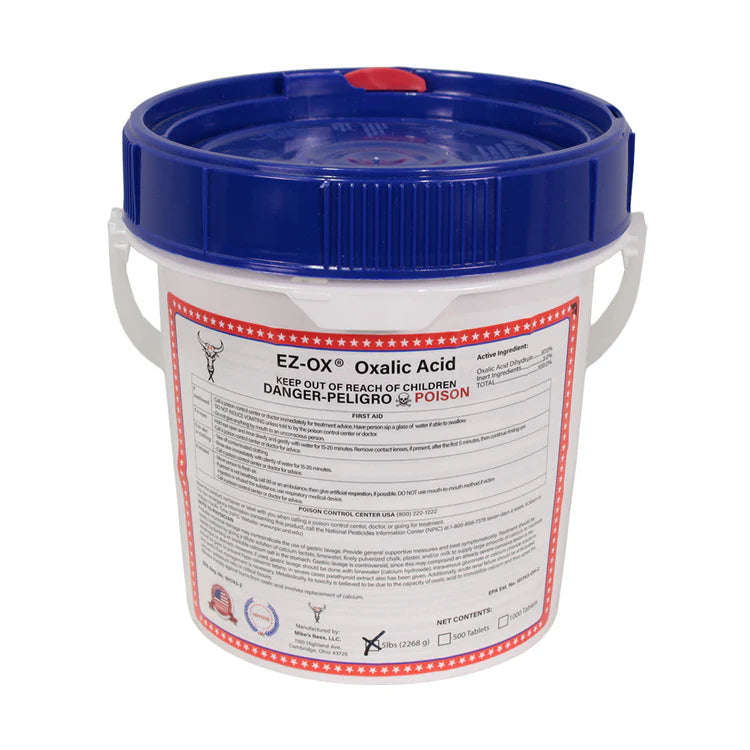 EZ-OX Oxalic Acid - Available in 400g bags or 5 lb buckets - EPA Certified