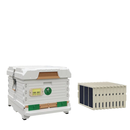 Ergo PLUS White Single Brood Box Beehive Set Apimaye-USA