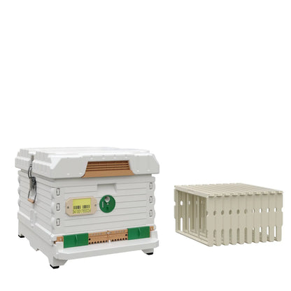 Ergo PLUS White Single Brood Box Beehive Set Apimaye-USA