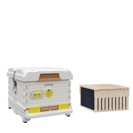 Ergo PLUS White Single Brood Box Beehive Set