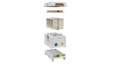 7 Frame NUC White Insulated Bee Hive Set