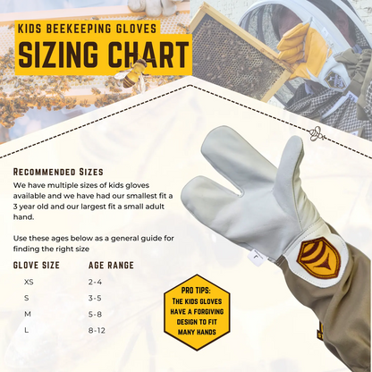Kids Beekeeping Gloves Sting Stopper