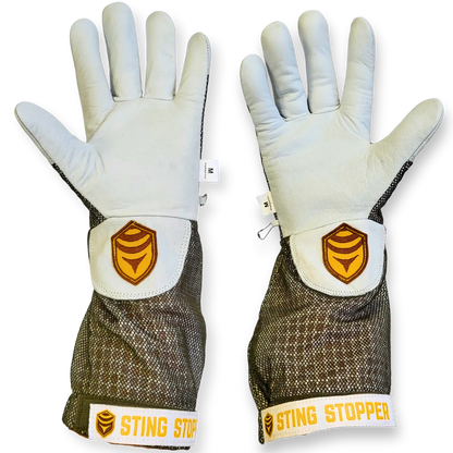 Ventilated Goat Skin Beekeeping Gloves Sting Stopper