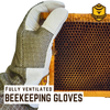 Ventilated Goat Skin Beekeeping Gloves Sting Stopper