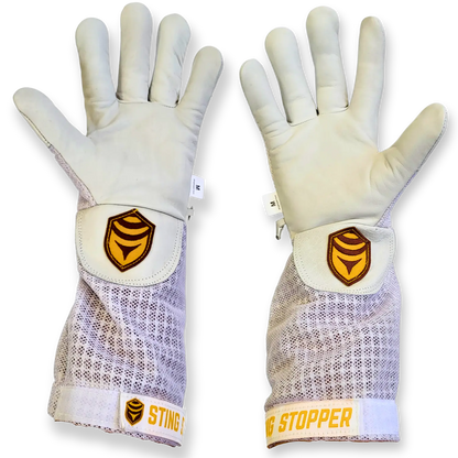 Ventilated Goat Skin Beekeeping Gloves Sting Stopper