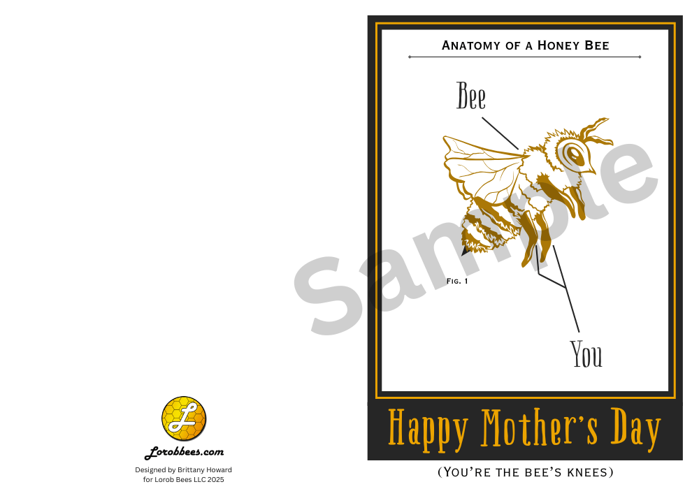 Printable Mother's Day Card - Bee Edition