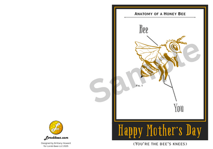 Printable Mother's Day Card - Bee Edition