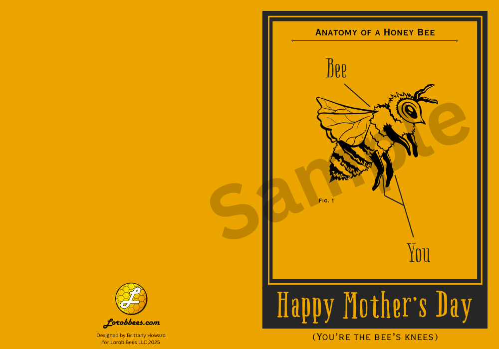 Printable Mother's Day Card - Bee Edition