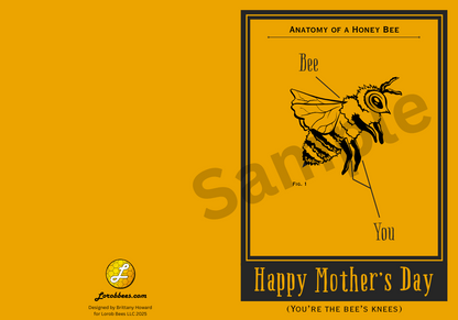 Printable Mother's Day Card - Bee Edition