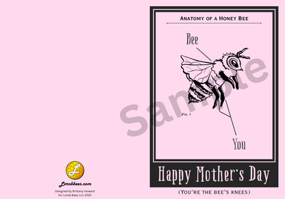 Printable Mother's Day Card - Bee Edition